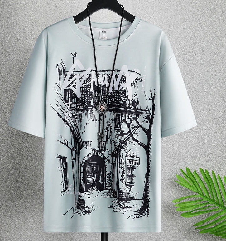 ライトブルー／Tシャツ／単品