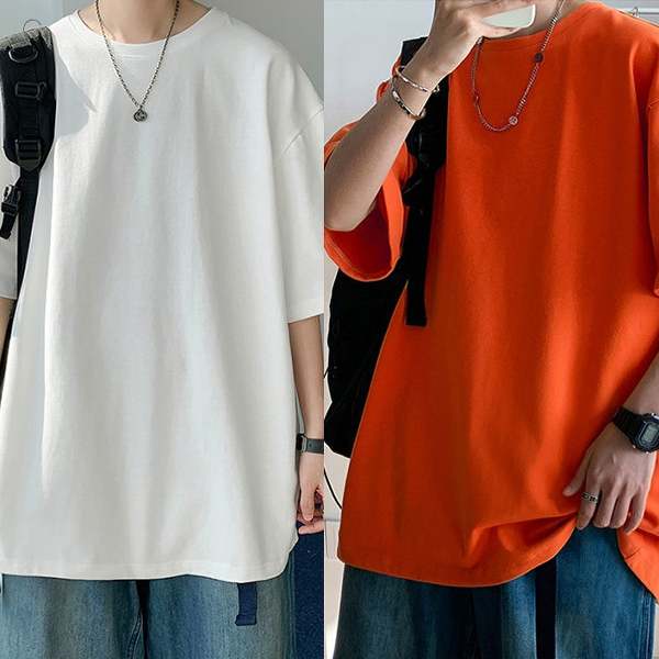 ホワイト/Tシャツ+オレンジ/Tシャツ