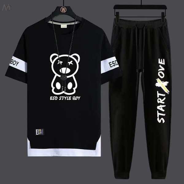 ブラック4/Tシャツ+ブラック/パンツ