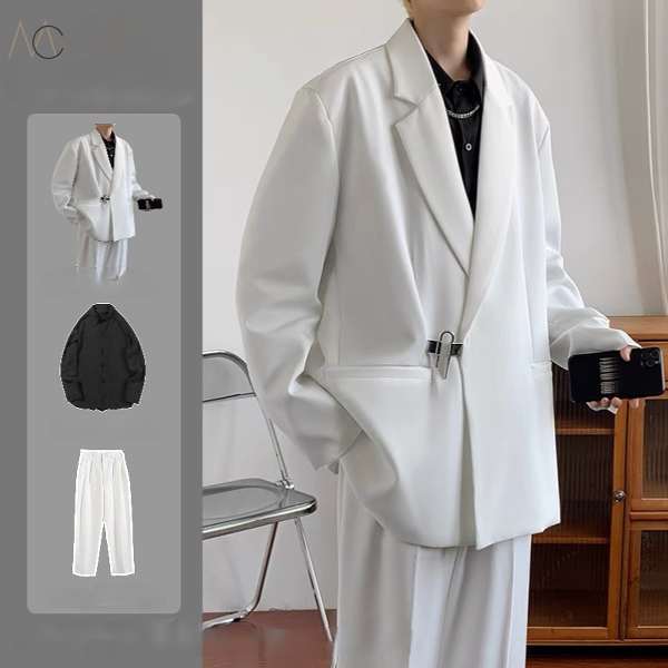 ホワイト/スーツ+ブラック/シャツ+ホワイト/パンツ