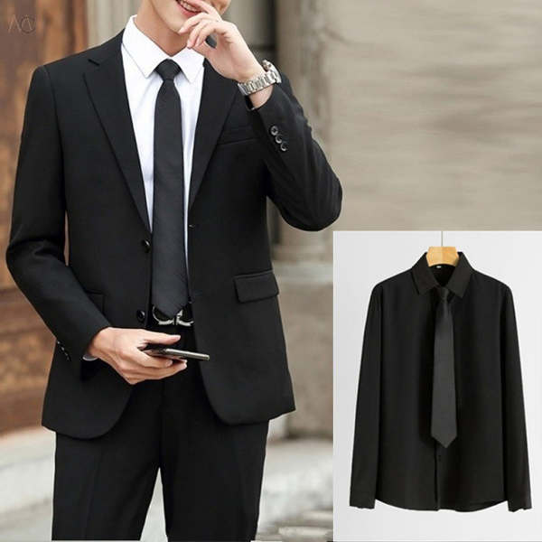 ブラック/シャツ+ブラック/スーツジャケット