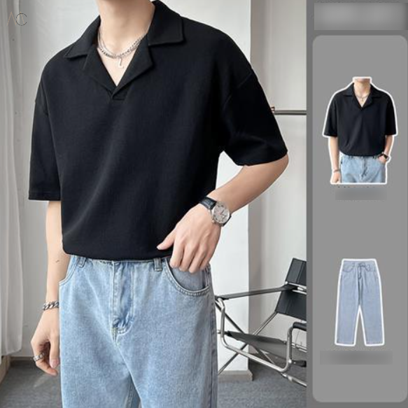 ブラック/シャツ+ブルー/パンツ