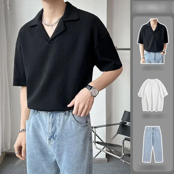 ブラック/シャツ+ホワイト/Tシャツ+ブルー/パンツ